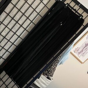 Elegant Black Pleated Pants